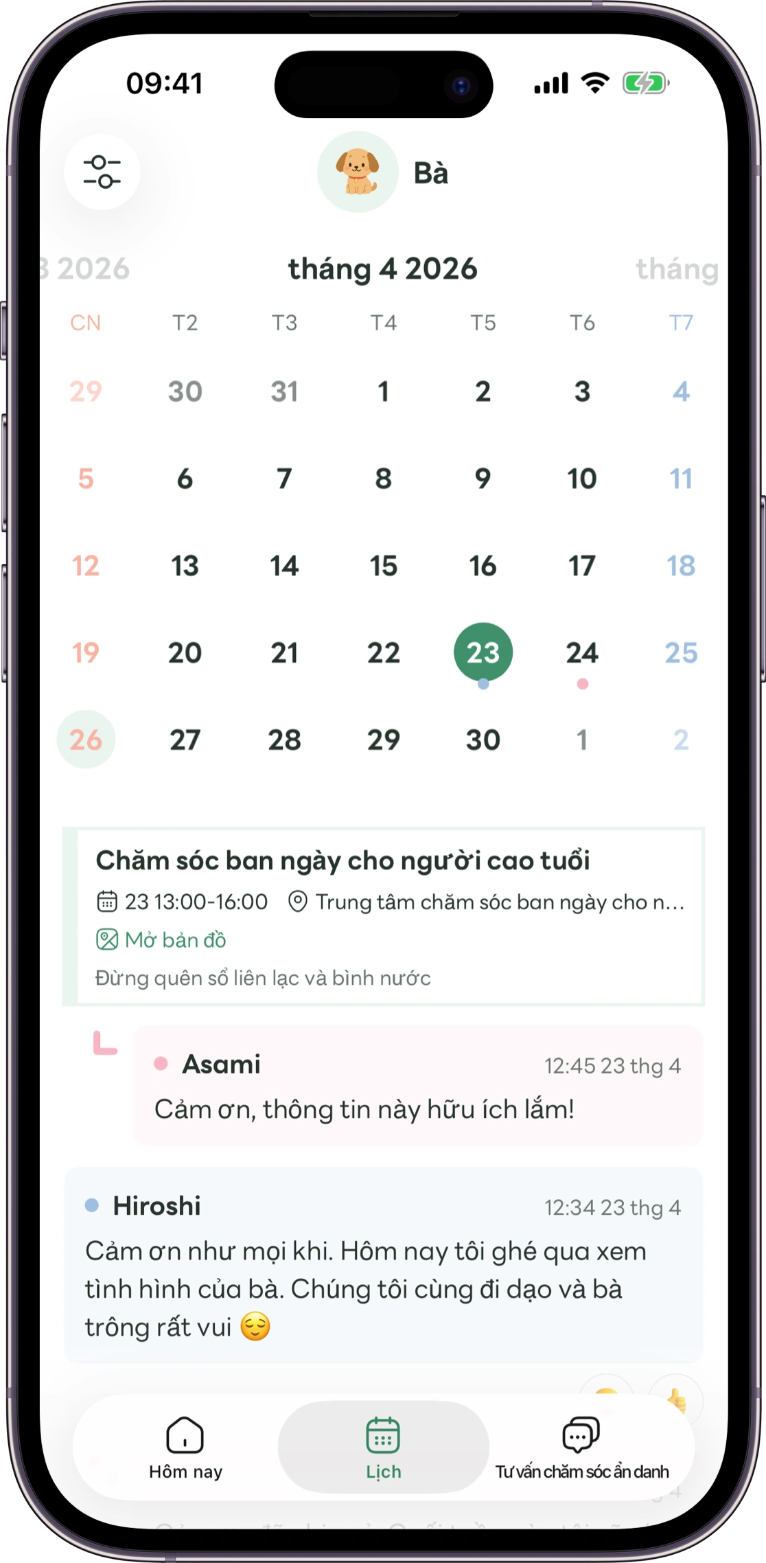 Ví dụ màn hình tổng quan Carez