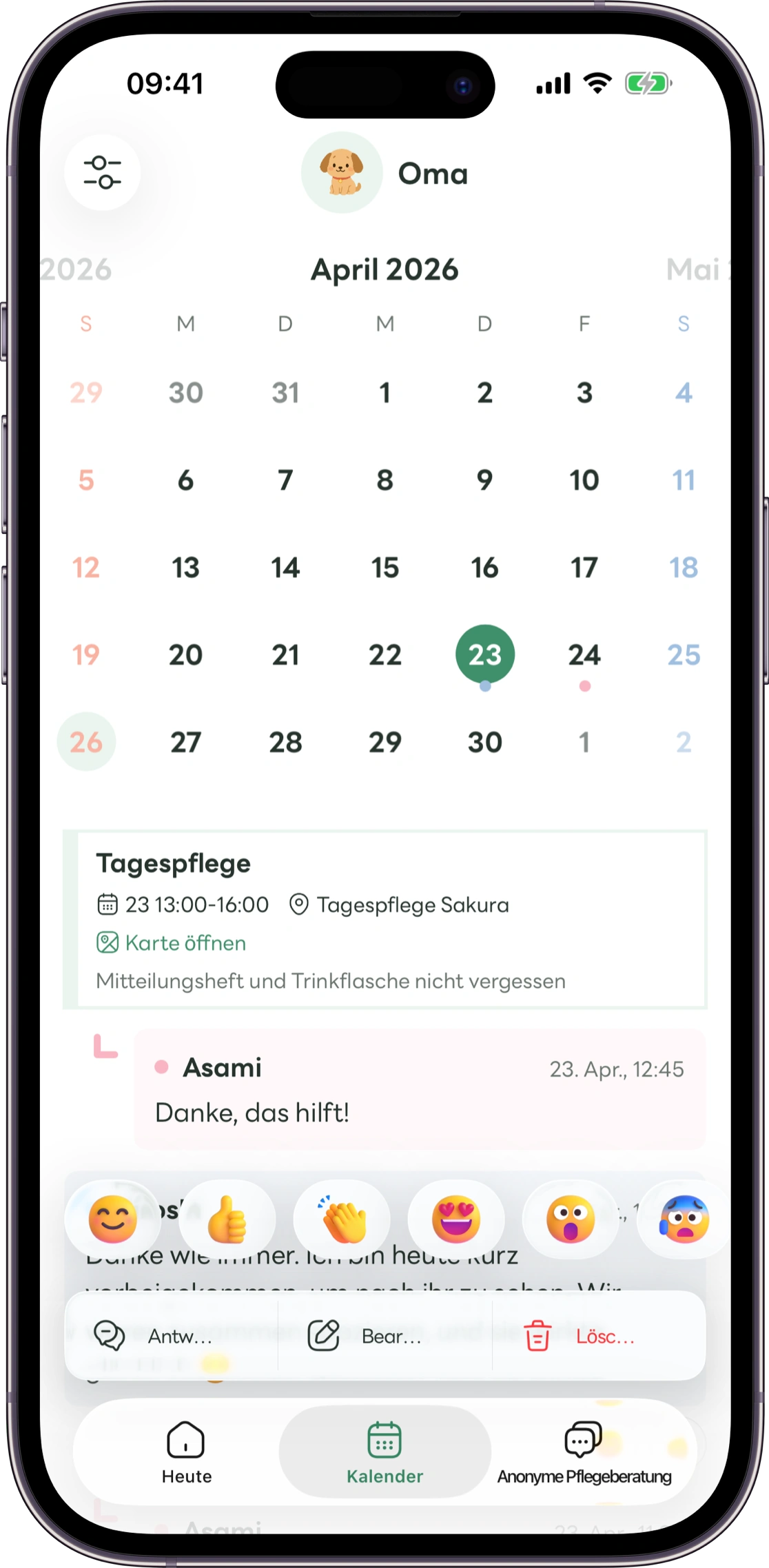 Modellansicht der Carez-Reaktionen